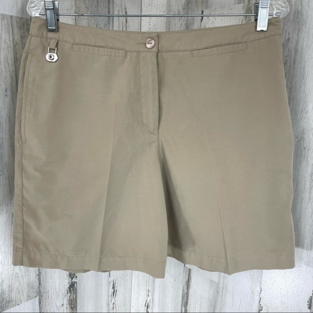 Liz Golf Women’s Beige Tan Golf Athletic‎ Country Club Shorts Sz 10
